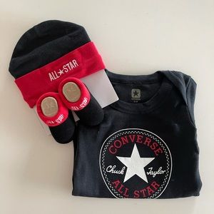 All star converse baby onesie